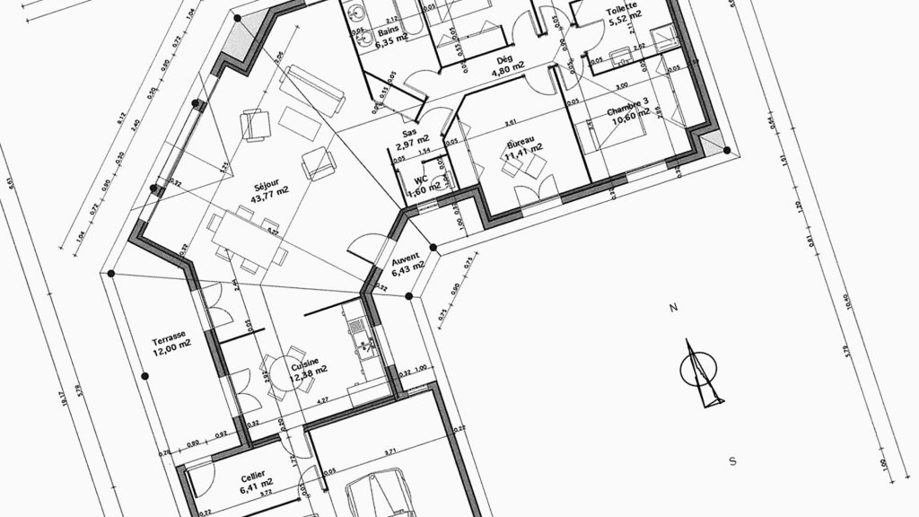 dessin de plans d'une maison